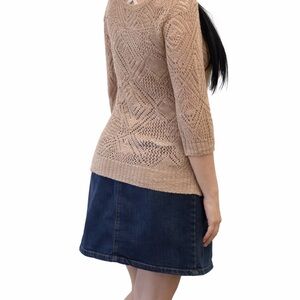 Croft & Barrow Dark Blue Denim Mini Skirt